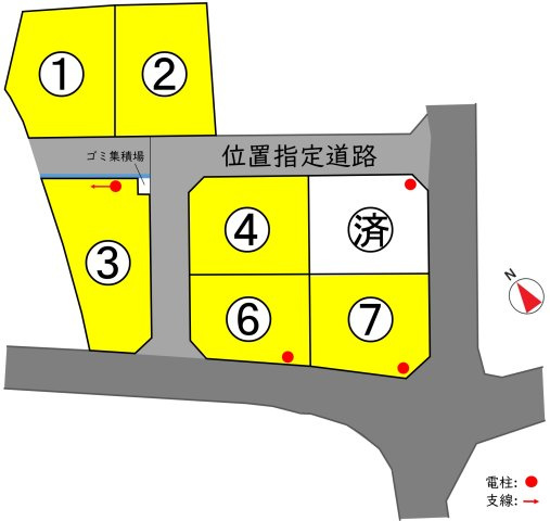 東邦ピュアコート諏訪形の区画図