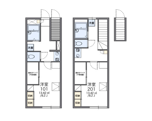 レオパレスHYTⅣの間取り