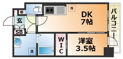 SDグランツ三宮イーストフロントの間取り
