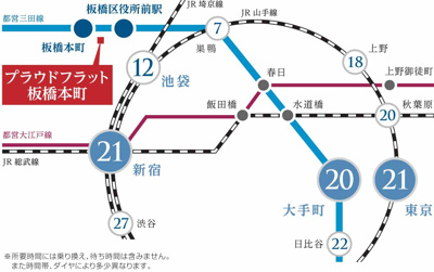 【地図】 | プラウドフラット板橋本町