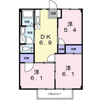 【間取り】 | ニューシティ志げB