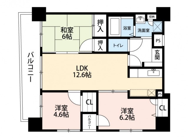 ユアコート東原の間取り