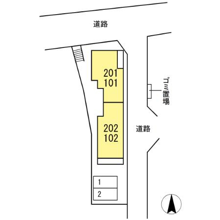 シャンブルの駐車場