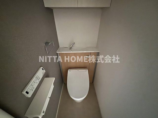 メゾン・シャトンⅠのトイレ|温水洗浄便座付きのトイレです＊