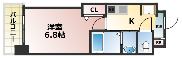 Luxe深江橋Ⅱの間取り