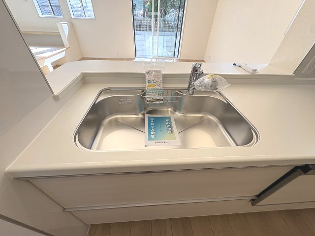 【キッチン】 | 大野城市つつじヶ丘3丁目　2号棟（全2棟）【仲介手数料無料・0円】 | 現地写真。