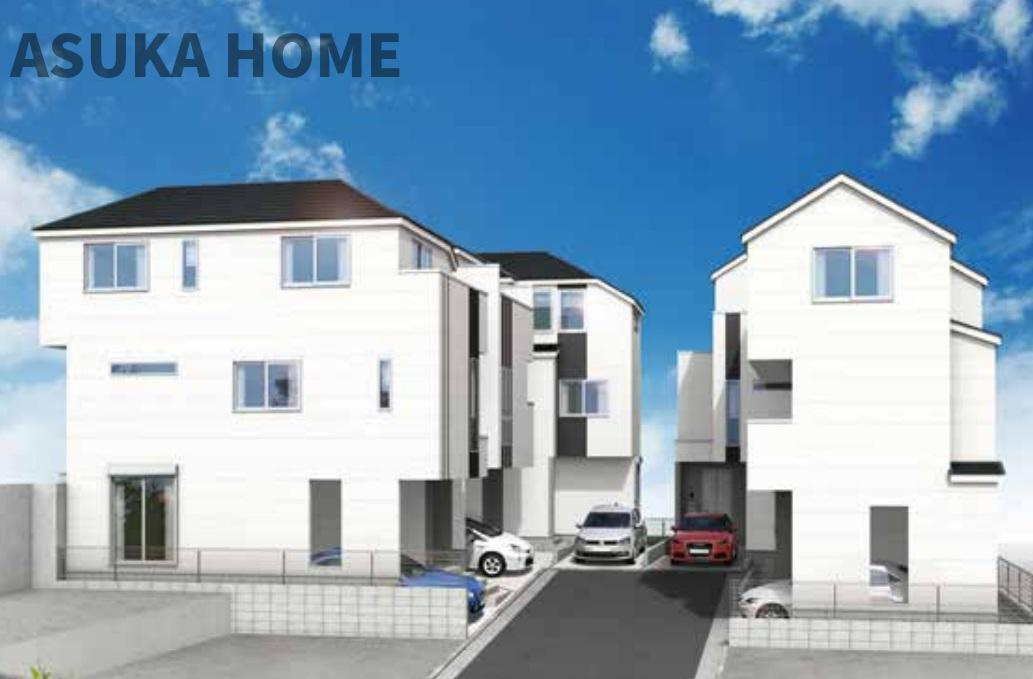 神奈川区西寺尾３丁目　戸建ての外観パース|閑静な住宅地で子育て家族にもピッタリ♪