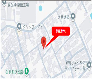 野田市上花輪　売地　78坪の地図|野田市駅徒歩10分です！！