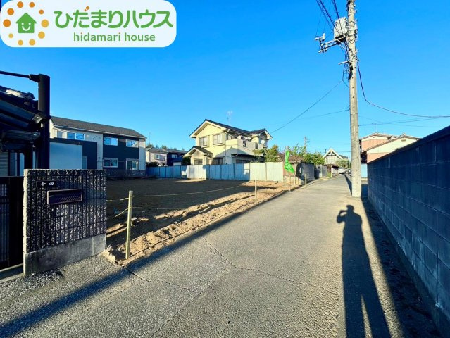 野田市上花輪　売地　78坪の前面道路含む現地写真|南東側約3.3ｍ公道・私道