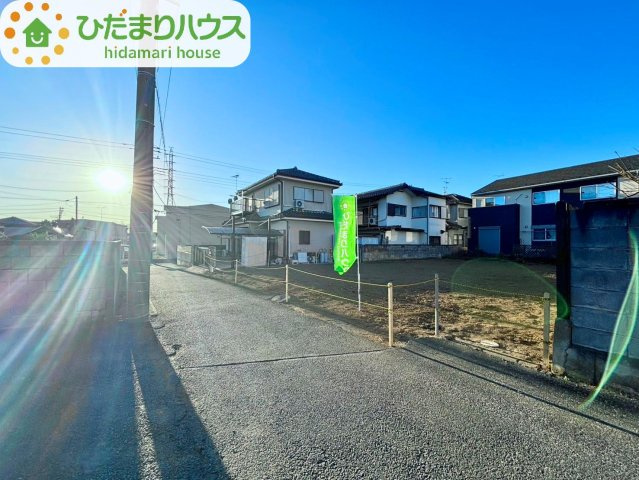 野田市上花輪　売地　78坪の前面道路含む現地写真|南東側約3.3ｍ公道・私道