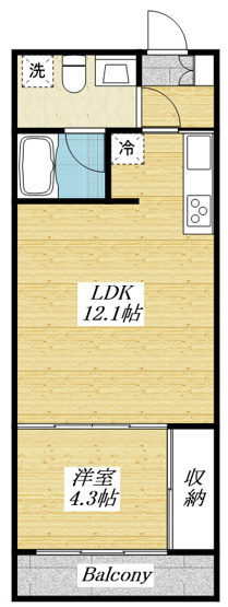 【間取り】 | クリフビレッジA棟