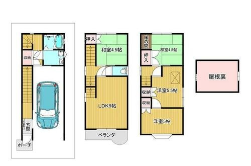 江端町　中古一戸建ての間取り|間取り図はいかがですか？ご希望を叶える間取りですか？リビングの広さは？水回りの位置は？カウンターキッチン？など色々な情報が集約されています。弊社ではリフォームなどのご相談も承っております。
