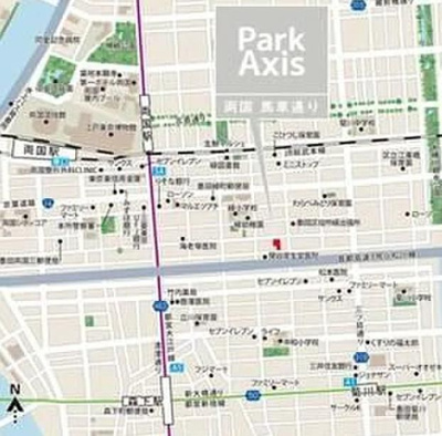 【地図】 | パークアクシス両国馬車通り