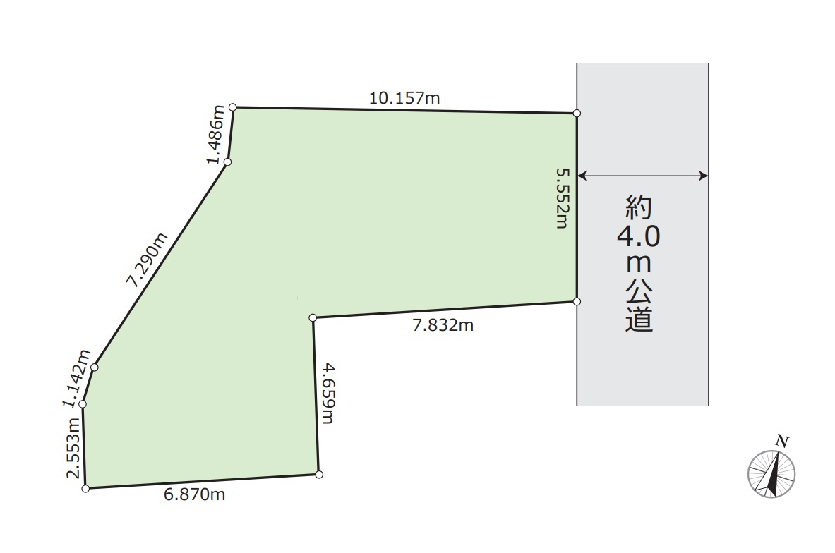 板橋区西台3丁目　建築条件無し売地の土地図|区画図

ご内見希望・資料請求などお気軽にお問い合わせ下さい！
03-5990-5201