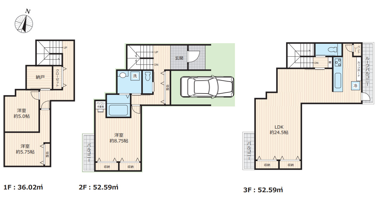 板橋区西台3丁目　建築条件無し売地の参考プラン|参考プラン間取り図

ご内見希望・資料請求などお気軽にお問い合わせ下さい！
03-5990-5201