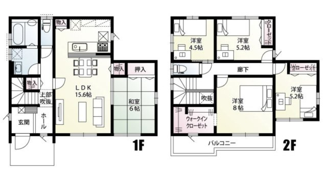 【間取り】 | 羽生市大字上岩瀬　新築戸建　全12棟　1号棟