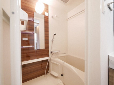 【浴室】 | エスリード松屋町グレイス | 落ち着いた空間のお風呂です