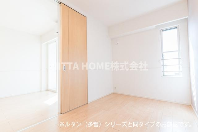 メゾン・シャトンⅠの洋室|【完成イメージ】独立した洋室が２室あります(^。^)