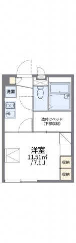レオパレスマカービルシャナの間取り