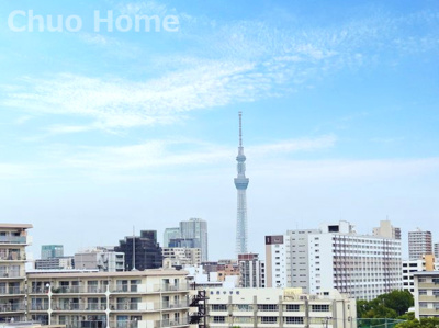 【展望】 | マンハイム第二西大島 | 手を伸ばせば、ふれることが出来そうな環境が、そのままインテリアになったような印象です。その豊かな眺望にふさわしい空間には、通風・採光にも優れ、心地よい光と風があふれています