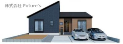 三郷市泉2丁目　新築平屋戸建　全1棟の外観パース|【完成予想図】「新三郷」駅バス6分『希望の郷交流センター』停歩5分