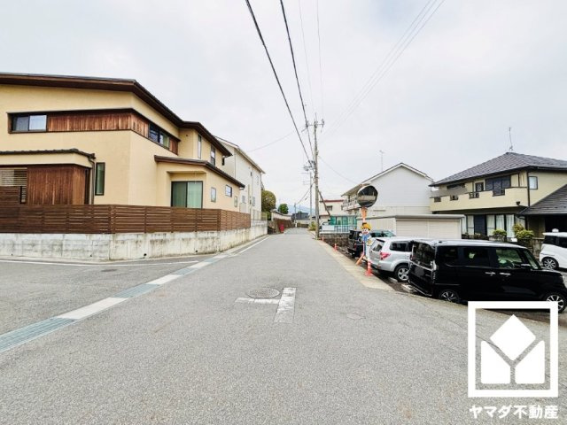 大津市大江４丁目　1号地の前面道路含む現地写真