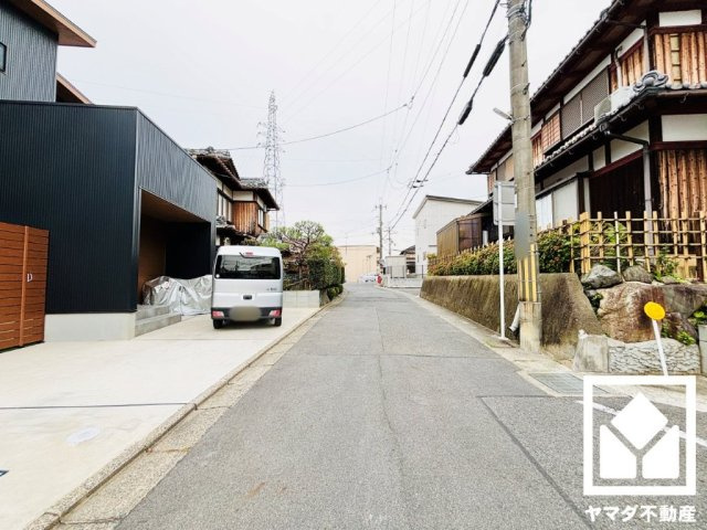 大津市大江４丁目　1号地の前面道路含む現地写真