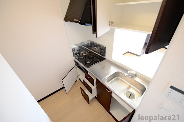 レオネクストロードスカイのキッチン|実際のお部屋と異なる場合がございます。