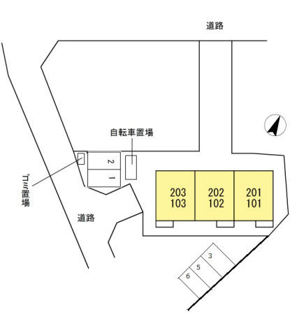 グリーンルーム湘南の区画図