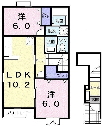 Ａ201の間取りです