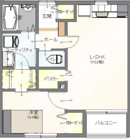 ボワヴェール八木の間取り