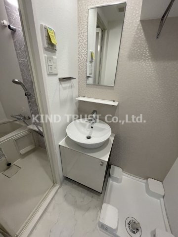 エスリード南森町ラグシスの独立洗面台|独立洗面台、小物を置くことができて便利です