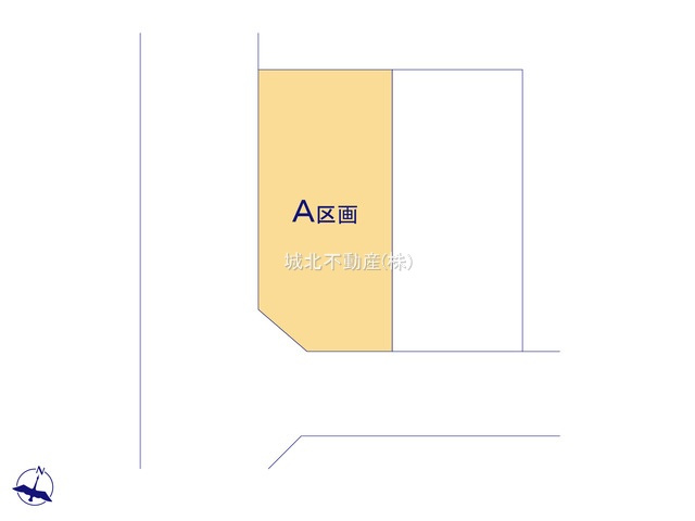 杉並区上井草3丁目 全2区画 A区画の区画図
