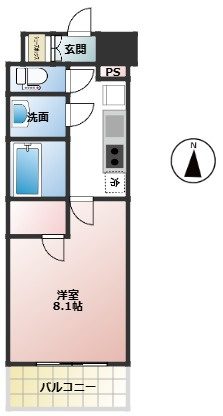セオリー大阪アーバンレストの区画図