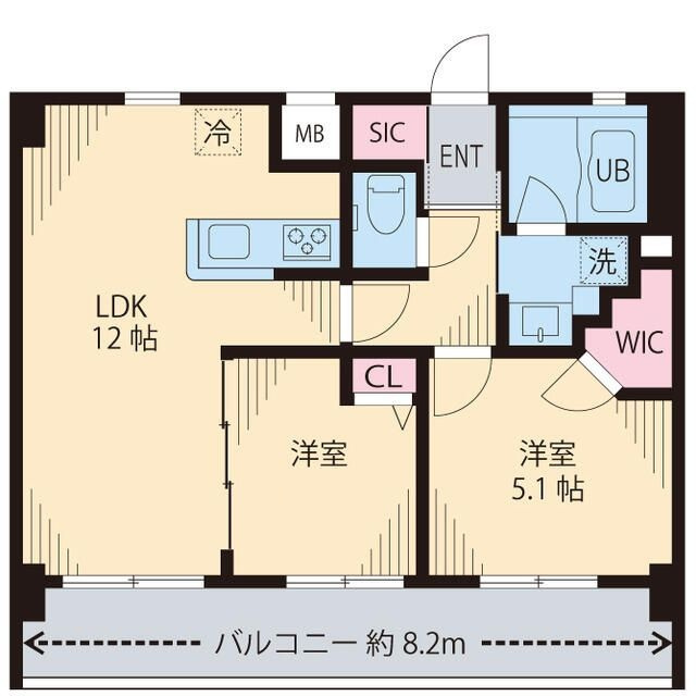 Ｍｉａ　Ｃａｓａ　Ⅰの間取り|間取りです。