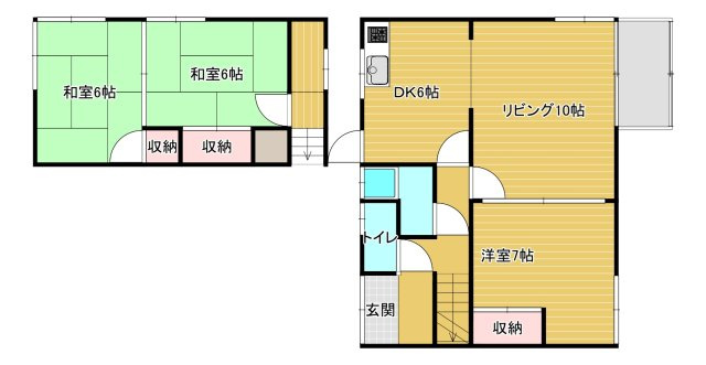 登別市若草町5丁目7-9戸建の間取り