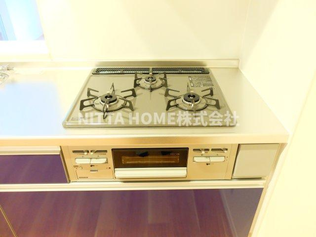 ザ・ファンクレイン　たんばのキッチン|3口ガスコンロ＆グリル付き◆