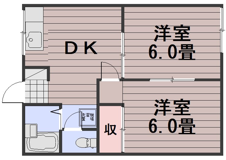 フェリス芳田Ａ棟の間取り