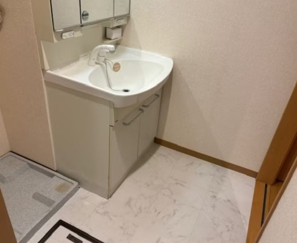 パルーテの洗面所