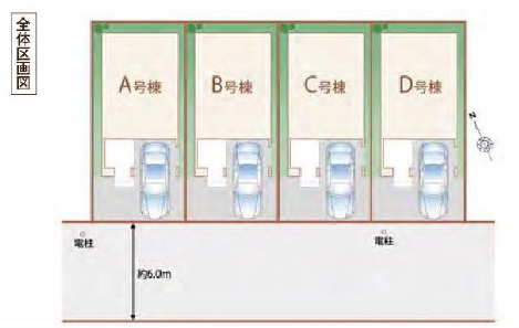 船橋市北本町2丁目540番の区画図