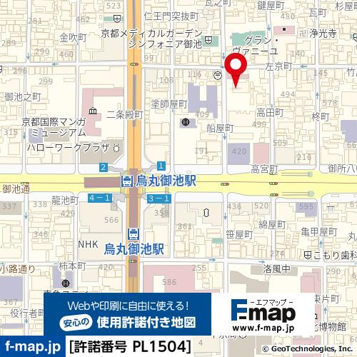 コスモ烏丸グレイスフォルムの地図