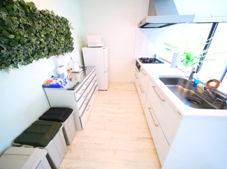 【キッチン】 | 長生郡白子町剃金　平家中古戸建 | 内装リフォーム済み令和3年9月1LDK平家 リビング約27帖システムキッチンユニットバス敷地約96坪