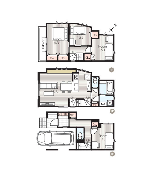 さいたま市大宮区天沼町2724③　新築一戸建て　01