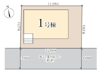 習志野市実籾6丁目の区画図