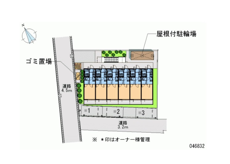 レオパレスアミティエの区画図