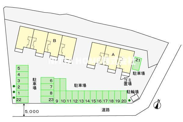メゾン・城ノ下Ａの区画図