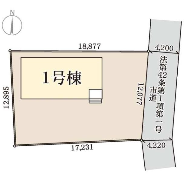 リーブルガーデンS前橋市北代田町第７　１号棟の区画図|駐車場３台以上ご用意しています！
並列駐車なので、車の出し入れもしやすいですよ！