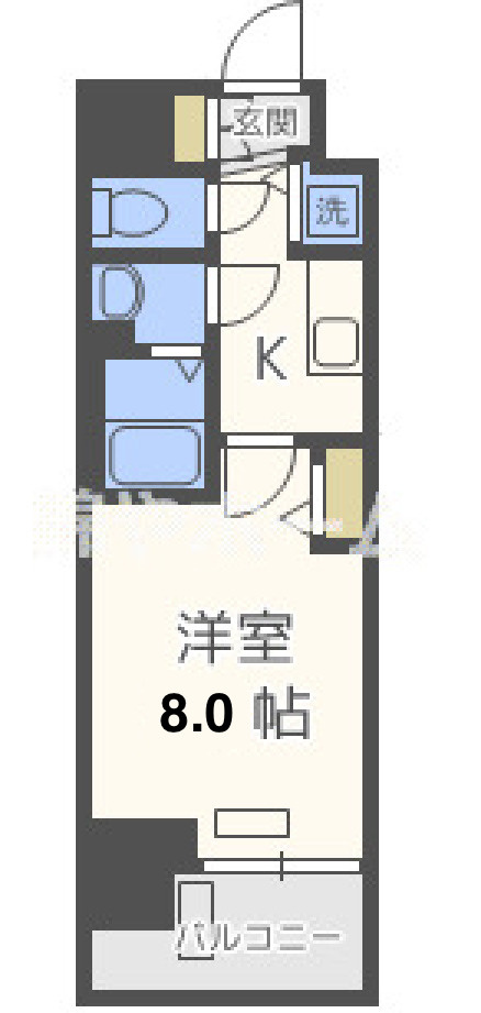 プレサンス難波ラフィーネの間取り