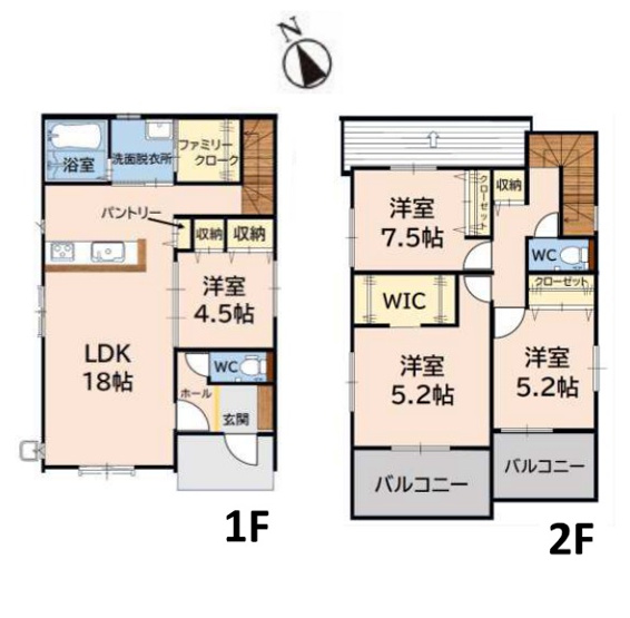 【間取り】 | 大野城市南ヶ丘3丁目3期　1号棟（全2棟）【仲介手数料無料・0円】 | 平日、土日祝日もお好きな日時にご見学可能です。お気軽にお問合せ下さい。