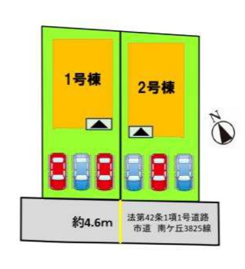 【区画図】 | 大野城市南ヶ丘3丁目3期　1号棟（全2棟）【仲介手数料無料・0円】 | 区画図です。1号棟